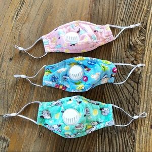 Washable Reusable Kids Cloth Face Masks Set of 3